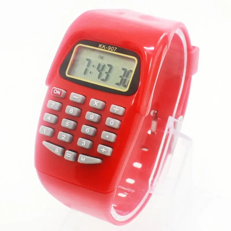 TIke Toker,LED Calculator Watch Electronic Digital Chronograph Computer Kids Children Boys Girls Sport Rubber Wrist Watches
TIke Toker,LED Calculator Watch Electronic Digital Chronograph Computer Kids Children Boys Girls Sport Rubber Wrist Watches