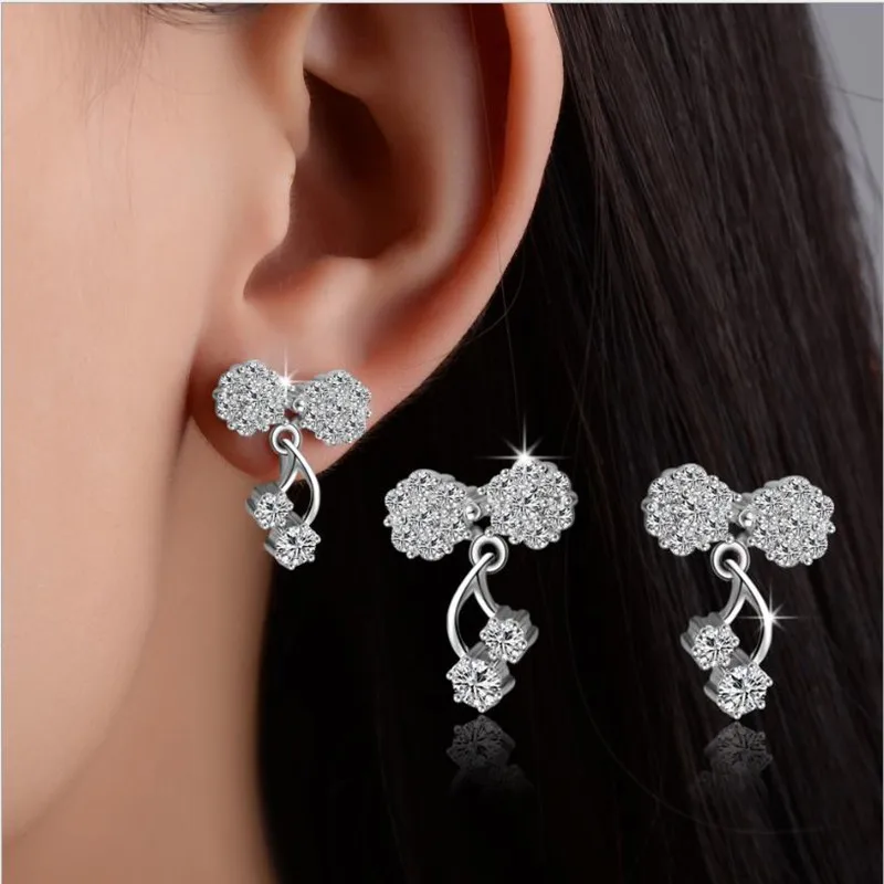 TJP Charm Crystal Stones Flower Rose Gold Female Earrings Jewelry Hot Top Quality Silver Plated Earring For Women Jewelry
TJP Charm Crystal Stones Flower Rose Gold Female Earrings Jewelry Hot Top Quality Silver Plated Earring For Women Jewelry