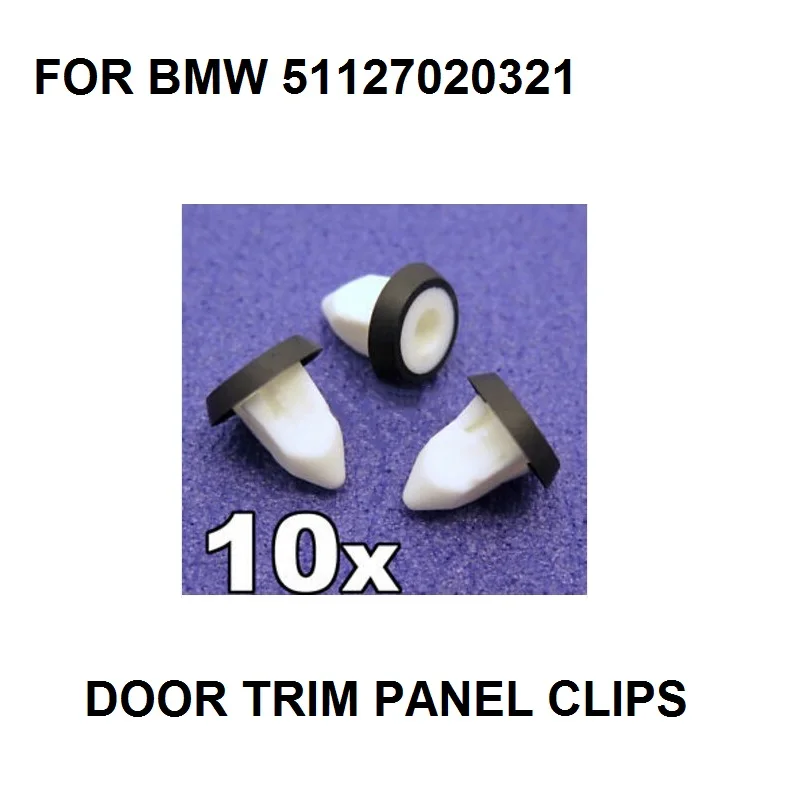10x FOR BMW Bodywork & Trim Screw Grommets- Integrated rubber sealing washer, oe#51127020321
10x FOR BMW Bodywork & Trim Screw Grommets- Integrated rubber sealing washer, oe#51127020321