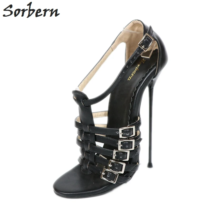 Sorbern 16Cm Metal High Heels Sandals Women Plus Size 37-52 Unisex Shoes T-Straps Summer Shoes Sandal Bad Footwear Painpleasurer
Sorbern 16Cm Metal High Heels Sandals Women Plus Size 37-52 Unisex Shoes T-Straps Summer Shoes Sandal Bad Footwear Painpleasurer