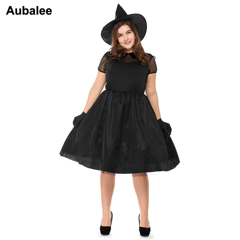 Plus Size Adult Women Purim Carnival Party Black Witch Halloween Costume Queen Carnival Party Cosplay Fancy Dress M-3XL
Plus Size Adult Women Purim Carnival Party Black Witch Halloween Costume Queen Carnival Party Cosplay Fancy Dress M-3XL