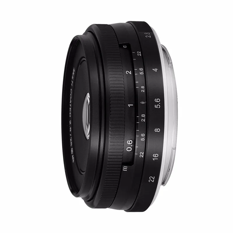 Meike MK-M4/3-28mm-f/2 8 28 мм f2.8 объектив с фиксированным ручным фокусом для беззеркальной