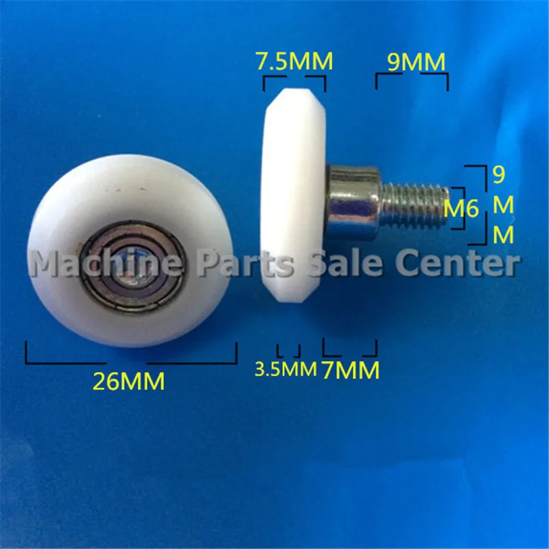 SWMAKER M6 * 26*7,5 мм с винтом типа R, пластиковый нейлоновый шкив с подшипником 608 для плоских роликовых колес
SWMAKER M6 * 26*7,5 мм с винтом типа R, пластиковый нейлоновый шкив с подшипником 608 для плоских роликовых колес