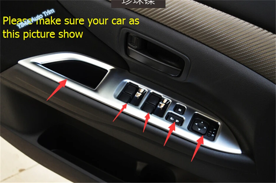 Lapetus New Style ! For Mitsubishi Outlander 2013 - 2017 ABS Window Lift Switch Button Cover Decoration Interior Trim 4 Pcs
Lapetus New Style ! For Mitsubishi Outlander 2013 - 2017 ABS Window Lift Switch Button Cover Decoration Interior Trim 4 Pcs