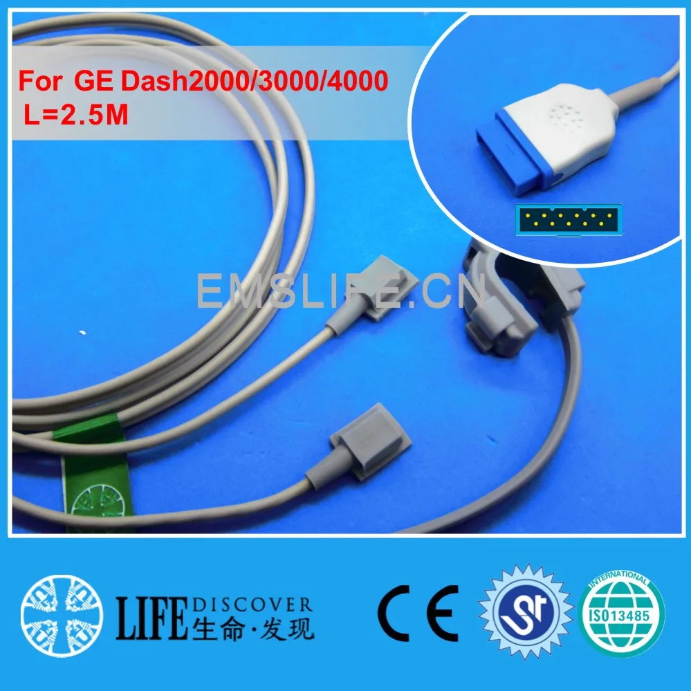 Long cable multifunctional Y style spo2 oxygen sensor for GE dash2000,3000,4000 patient monitor
Long cable multifunctional Y style spo2 oxygen sensor for GE dash2000,3000,4000 patient monitor