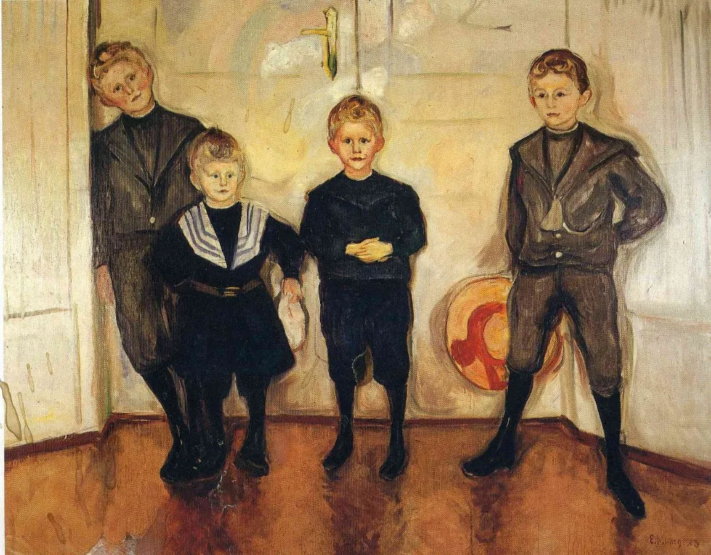 Картина маслом Размножение на льняном холсте, the-four-sons-of-dr-linde-1903 Edvard Munch, 100% ручная работа, абстрактная живопись маслом
Картина маслом Размножение на льняном холсте, the-four-sons-of-dr-linde-1903 Edvard Munch, 100% ручная работа, абстрактная живопись маслом