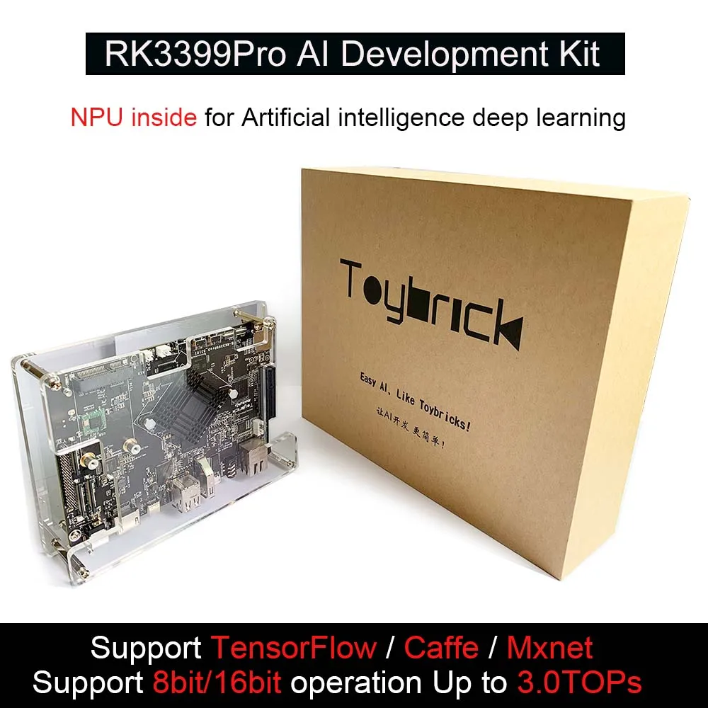 TB-RK3399ProDs AI Development Kit Single Board Computer for AI Deep Learning Accelerate TensorFlow Android/linux
TB-RK3399ProDs AI Development Kit Single Board Computer for AI Deep Learning Accelerate TensorFlow Android/linux