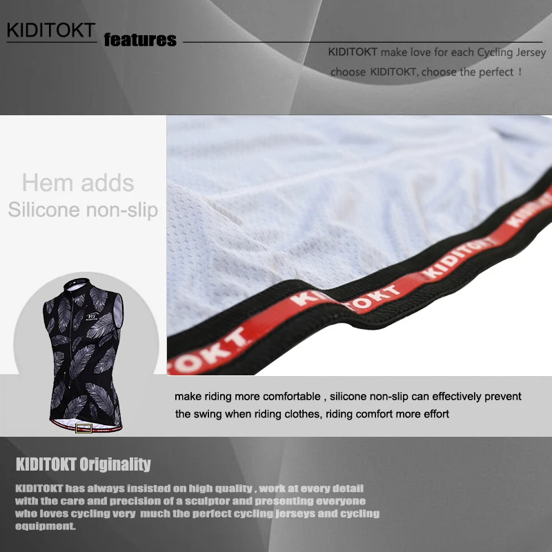 KIDITOKT 2020 Sleeveless Cycling Jersey 100% Polyester MTB Bike Cycling Wear Quick-Dry Summer Racing Bicycle Cycling Clothing
KIDITOKT 2020 Sleeveless Cycling Jersey 100% Polyester MTB Bike Cycling Wear Quick-Dry Summer Racing Bicycle Cycling Clothing