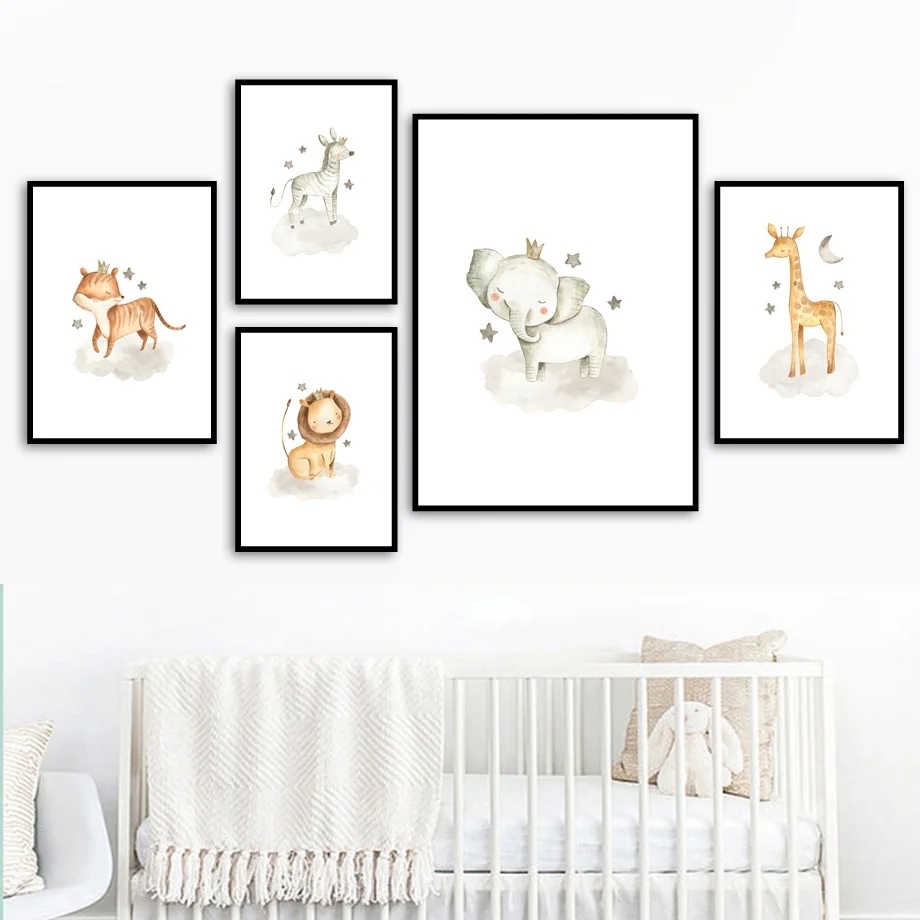 Lion Elephant Zebra Giraffe Fox Nursery Wall Art Canvas Painting Nordic Posters And Prints Wall Pictures Baby Kids Room Decor
Lion Elephant Zebra Giraffe Fox Nursery Wall Art Canvas Painting Nordic Posters And Prints Wall Pictures Baby Kids Room Decor