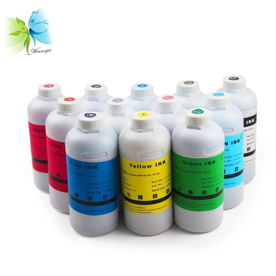 Winnerjet 12 colors x 1000ML PFI-701 PFI-702 pigment ink for Canon IPF8100 IPF9100 8100 9100 printer photo ink
Winnerjet 12 colors x 1000ML PFI-701 PFI-702 pigment ink for Canon IPF8100 IPF9100 8100 9100 printer photo ink