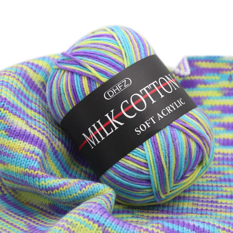 

500g/lot(50g/ball) Double Knitting Crochet Milk Soft Baby Cotton Wool Yarn Hand Knitted Yarn DIY Craft Knit Sweater Scarf Hat