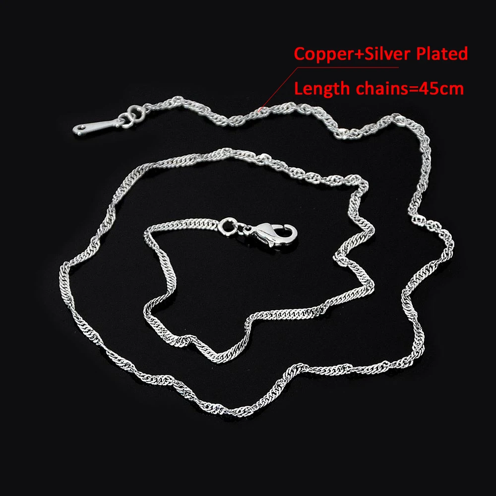 10Pcs/lot 45cm Water Wave Chain For Necklaces Wholesale Twisted Chain Jewelry Making Finding
10Pcs/lot 45cm Water Wave Chain For Necklaces Wholesale Twisted Chain Jewelry Making Finding