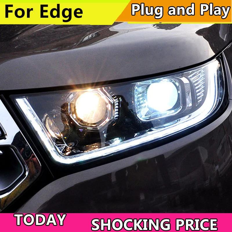 Car Styling for Ford Edge Headlights 2015-2018 New Edge LED Headlight DRL Hid Head Lamp Angel Eye Bi Xenon Beam Accessories
Car Styling for Ford Edge Headlights 2015-2018 New Edge LED Headlight DRL Hid Head Lamp Angel Eye Bi Xenon Beam Accessories