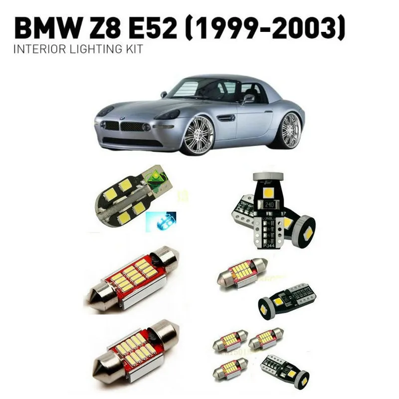 Led interior lights For BMW z8 E52 1999-2003 7pc Led Lights For Cars lighting kit automotive bulbs Canbus Error Free
Led interior lights For BMW z8 E52 1999-2003 7pc Led Lights For Cars lighting kit automotive bulbs Canbus Error Free