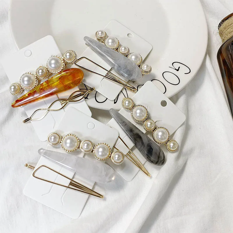 Q Ins New 3pcs/Set Fashion Pearls Acetate Geometric Hair Clips For Women Girls Sweet Hairpins Barrettes Hair Accessories Gift
Q Ins New 3pcs/Set Fashion Pearls Acetate Geometric Hair Clips For Women Girls Sweet Hairpins Barrettes Hair Accessories Gift