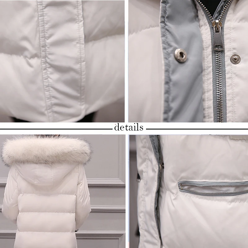 Nice New Winter Fashion Women Jacket Long Slim Thick Hooded Real Fur Coat White Duck Down Outwear Warm Parka
Nice New Winter Fashion Women Jacket Long Slim Thick Hooded Real Fur Coat White Duck Down Outwear Warm Parka