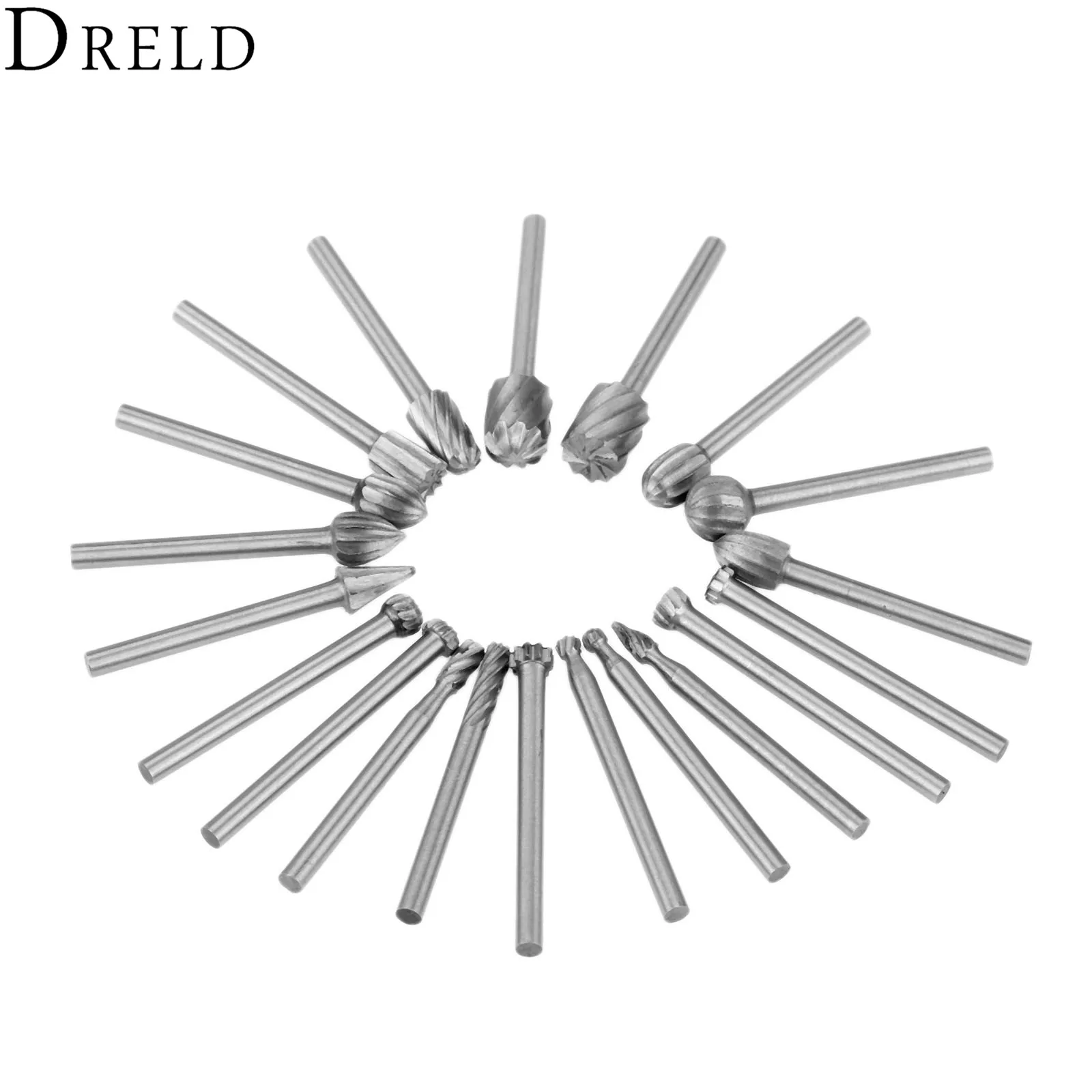 20 шт. Деревообрабатывающие инструменты DRELD с хвостовиком 3 мм фреза из