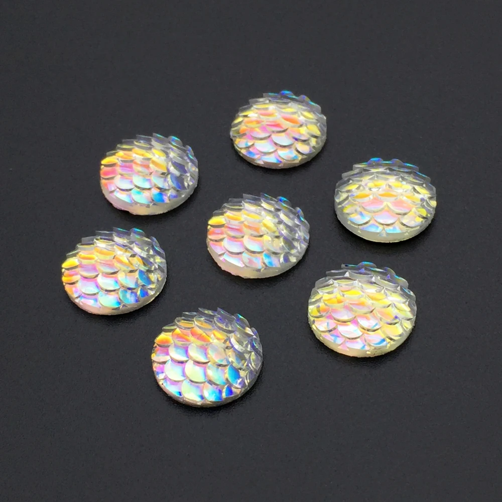40pcs 12mm Resin Cabochons Fish Scales Round Cameo Flat Back Cabochon Supplies for Jewelry Finding Diy Craft 13
40pcs 12mm Resin Cabochons Fish Scales Round Cameo Flat Back Cabochon Supplies for Jewelry Finding Diy Craft 13