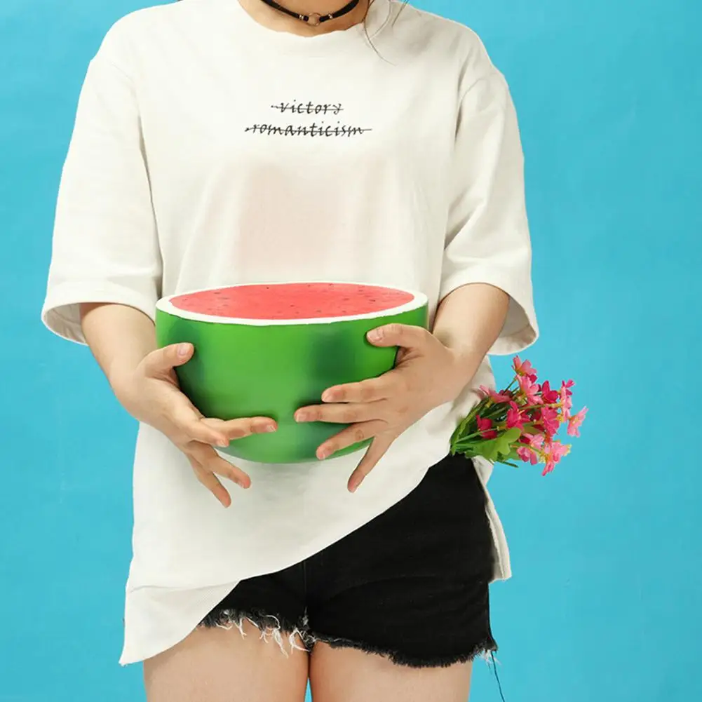 25cm Super Large Squishy Half Watermelon Shape Slow Rising Toy Children/Adult Fruit Shape Vent Soft PU Squeeze Stress Relieve Toy
25cm Super Large Squishy Half Watermelon Shape Slow Rising Toy Children/Adult Fruit Shape Vent Soft PU Squeeze Stress Relieve Toy
