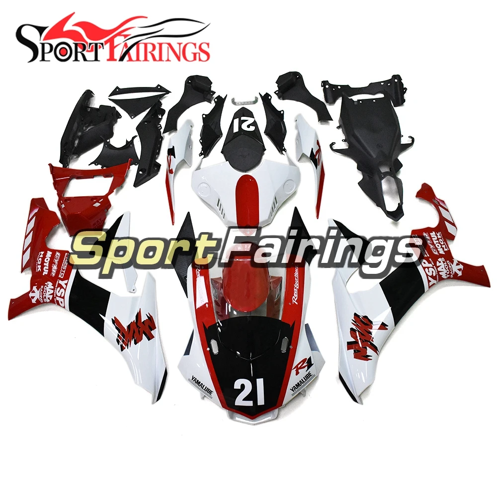 R1 15-18 Full Fairing Kit YZF1000 R1 2015 2016 2017 2018 ABS Plastic Injection Motorcycle Fairing Kit Red Black White Cowlings
R1 15-18 Full Fairing Kit YZF1000 R1 2015 2016 2017 2018 ABS Plastic Injection Motorcycle Fairing Kit Red Black White Cowlings