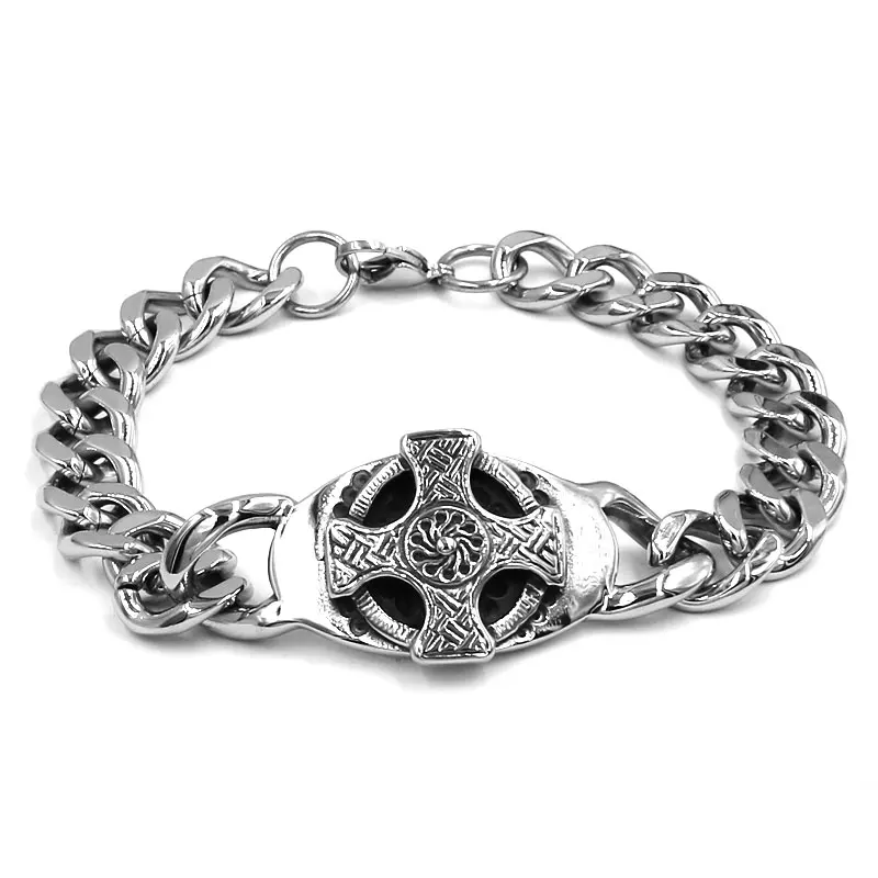 Classic Cross Biker Bracelet Stainless Steel Jewelry Fashion Celtic Knot Motor Biker Mens Boys Bracelet Wholesale SJB0354A
Classic Cross Biker Bracelet Stainless Steel Jewelry Fashion Celtic Knot Motor Biker Mens Boys Bracelet Wholesale SJB0354A