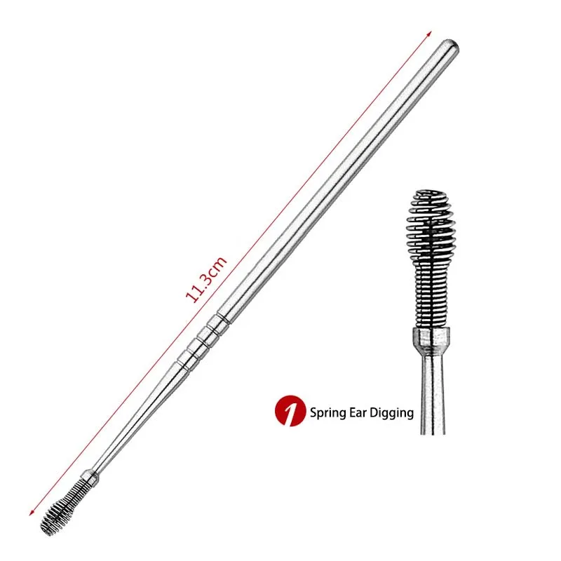 5pcs/set Ear Wax Removal Tool Ear Cleaner Ear Wax Pickers Spiral Ear Cleaner Nettoyage Oreille Stainless Steel Ear Cleaner Spoon
5pcs/set Ear Wax Removal Tool Ear Cleaner Ear Wax Pickers Spiral Ear Cleaner Nettoyage Oreille Stainless Steel Ear Cleaner Spoon