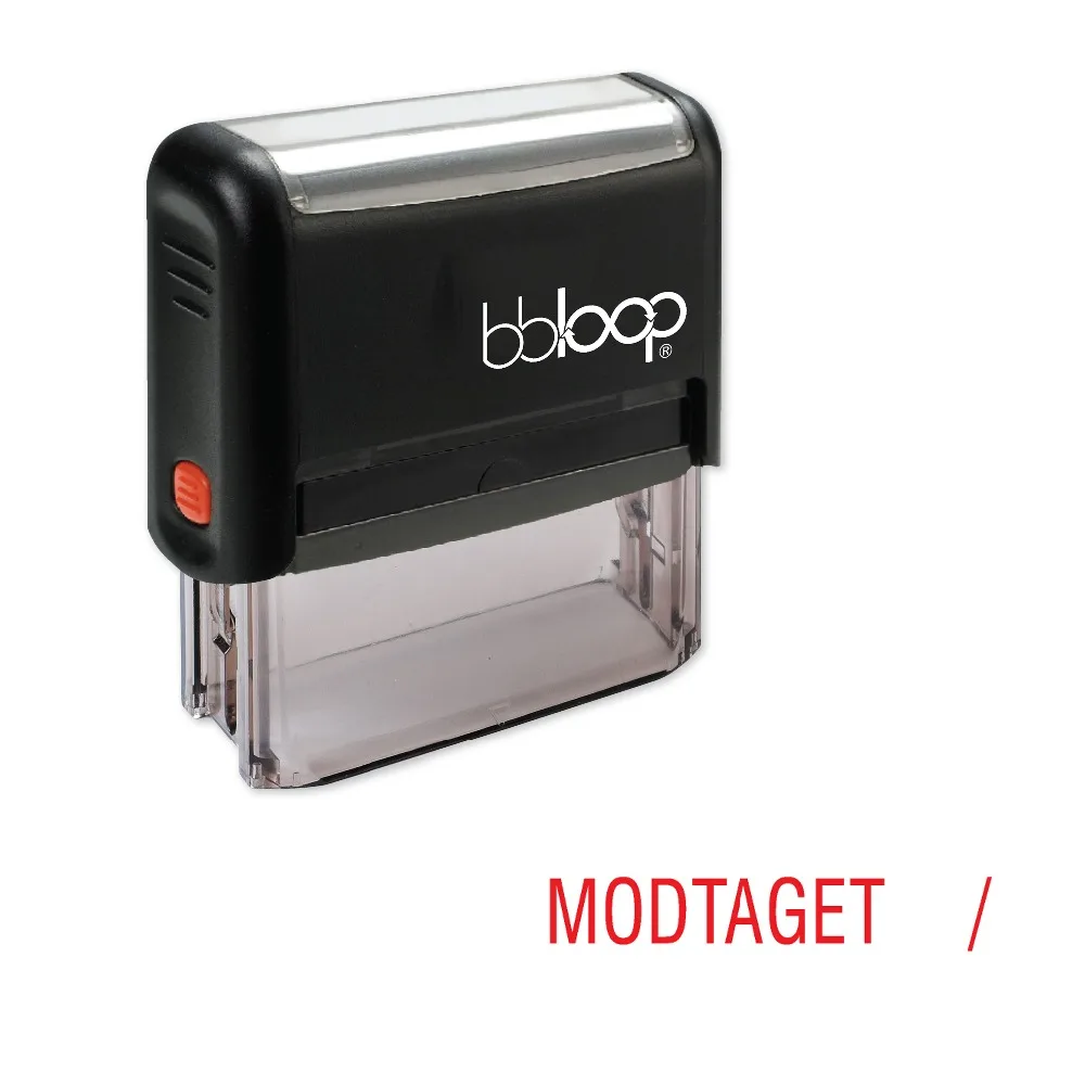 BBloop датский язык "MODTAGET/" самонаполняемый штамп, прямоугольный, лазерная гравировка, красный
BBloop датский язык "MODTAGET/" самонаполняемый штамп, прямоугольный, лазерная гравировка, красный