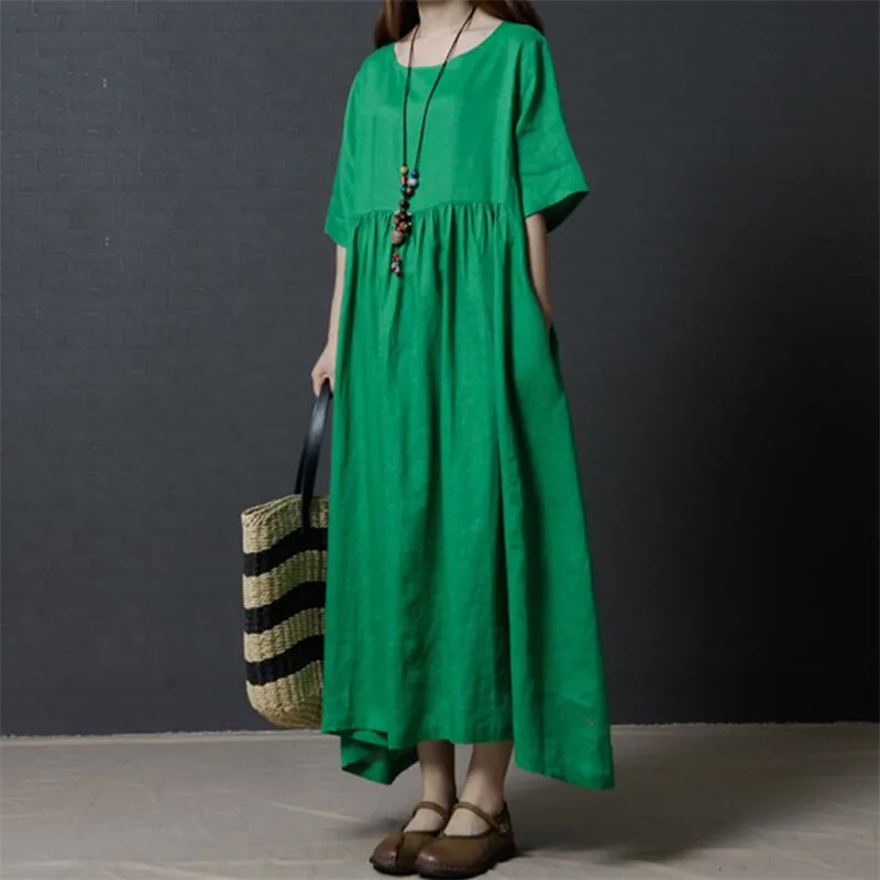 2022 candy Colors Summer Vintage Dress Women Casual Half Sleeves Round Neck Dresses Clothes Fashion Cool Plested Vestidos -
2022 candy Colors Summer Vintage Dress Women Casual Half Sleeves Round Neck Dresses Clothes Fashion Cool Plested Vestidos -