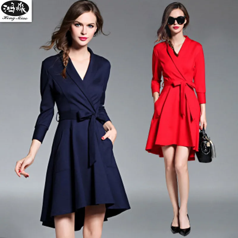 Women Elegant Dress 2017 New Autumn Solid Color Irregular Dresses Female Sexy V-neck Office Lady Cute Bow Waist Dress Vestidos
Women Elegant Dress 2017 New Autumn Solid Color Irregular Dresses Female Sexy V-neck Office Lady Cute Bow Waist Dress Vestidos