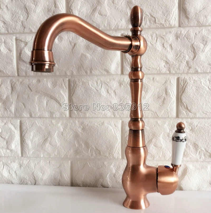 Antique Red Copper Single Handle Bathroom Faucet Sink Mixer Washbasin Taps Cold and Hot Water Faucets Deck Mounted Wnf424
Antique Red Copper Single Handle Bathroom Faucet Sink Mixer Washbasin Taps Cold and Hot Water Faucets Deck Mounted Wnf424