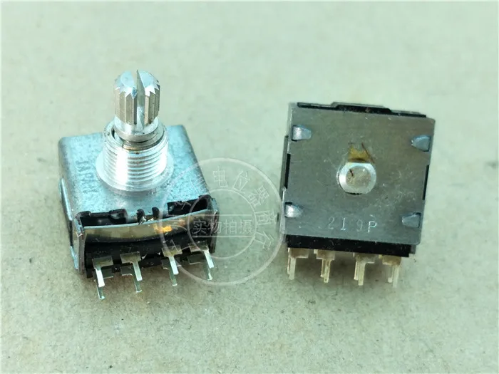 2pcs SRRS1G075A for ALPS encoder potentiometer / 2 * 4 feet / 16 stalls / handle length 15MM flower axis
2pcs SRRS1G075A for ALPS encoder potentiometer / 2 * 4 feet / 16 stalls / handle length 15MM flower axis