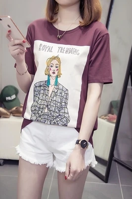 CHUNLI Large size L XL 2XL 3XL 4XL 2019 Women's Spring-Summer Loose Short Sleeve T-Shirt A1032
CHUNLI Large size L XL 2XL 3XL 4XL 2019 Women's Spring-Summer Loose Short Sleeve T-Shirt A1032