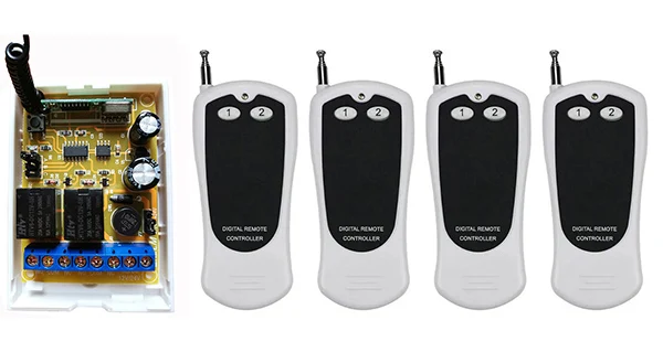 DC12V DC24V 2CH 500m Long Range RF Wireless Remote Control Switch System Transmitter+Receiver,315/433 MHZ /lamp/ window
DC12V DC24V 2CH 500m Long Range RF Wireless Remote Control Switch System Transmitter+Receiver,315/433 MHZ /lamp/ window