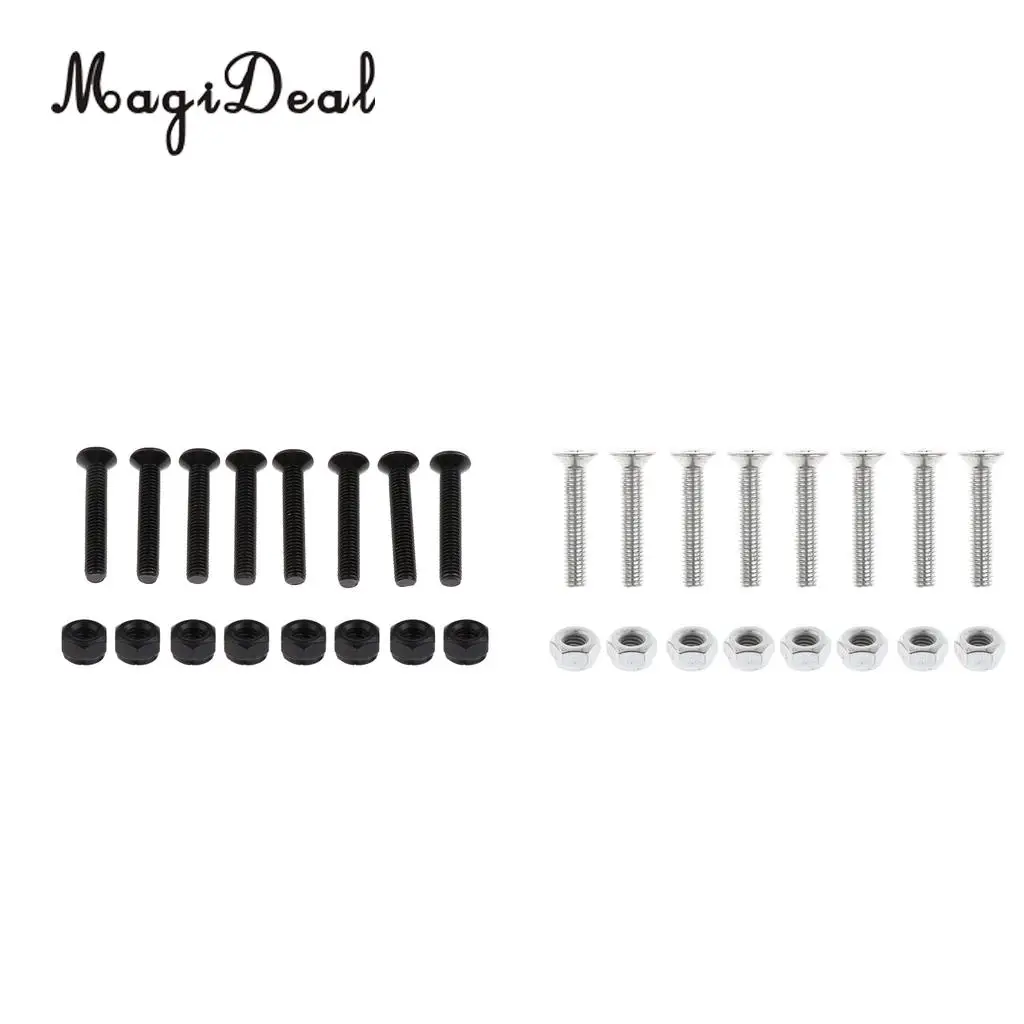 MagiDeal 8 Sets Skateboard Scew Nuts Mounting Bolts Replacement for Longboard Scooter Cruiser Outdoors
MagiDeal 8 Sets Skateboard Scew Nuts Mounting Bolts Replacement for Longboard Scooter Cruiser Outdoors