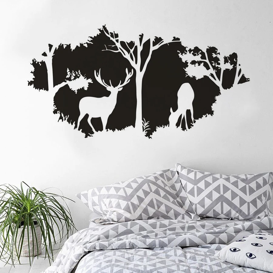 Forest Theme Home Decor Wild Deer Animals Wall Art Decal Forest Hunting Vinyl Wall Decal Hiding Pattern Deer Wallpaper AZ515
Forest Theme Home Decor Wild Deer Animals Wall Art Decal Forest Hunting Vinyl Wall Decal Hiding Pattern Deer Wallpaper AZ515