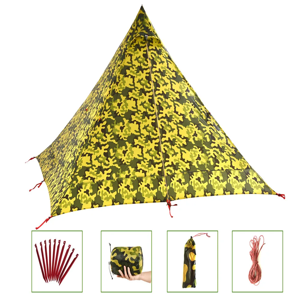 2.0LB Ultralight Backpacking Tent 2~3 Person 4 Seasons 15D Nylon Double-Side Silicone Coating Waterproof 3000MM Camping Tents
2.0LB Ultralight Backpacking Tent 2~3 Person 4 Seasons 15D Nylon Double-Side Silicone Coating Waterproof 3000MM Camping Tents