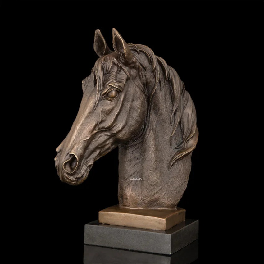 Modern Horse Head Statues Brass Carving Arts Craft Home Office Desk Decoration Furnishing Start Business Gift DW-005
Modern Horse Head Statues Brass Carving Arts Craft Home Office Desk Decoration Furnishing Start Business Gift DW-005