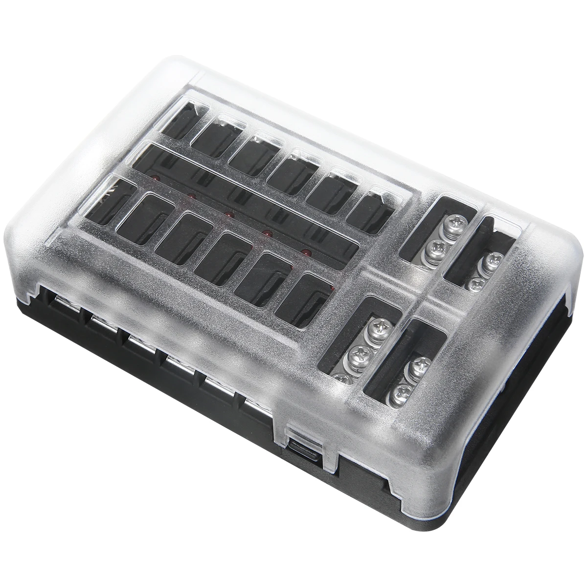 DC 32V 12 Way Fuse Box For Car Truck Motorhome Boat Power Distribution Block 12-way Fuse Box with Screws&Labels
DC 32V 12 Way Fuse Box For Car Truck Motorhome Boat Power Distribution Block 12-way Fuse Box with Screws&Labels
