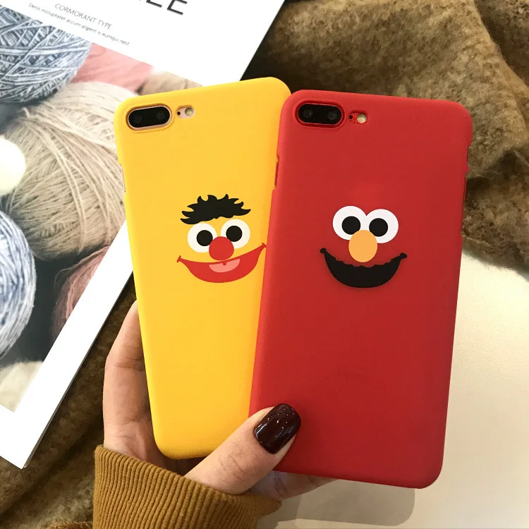 Фото Мультфильм печенья Elmo Улица Сезам Телефон чехол для iPhone 7 плюс тонкий жесткий