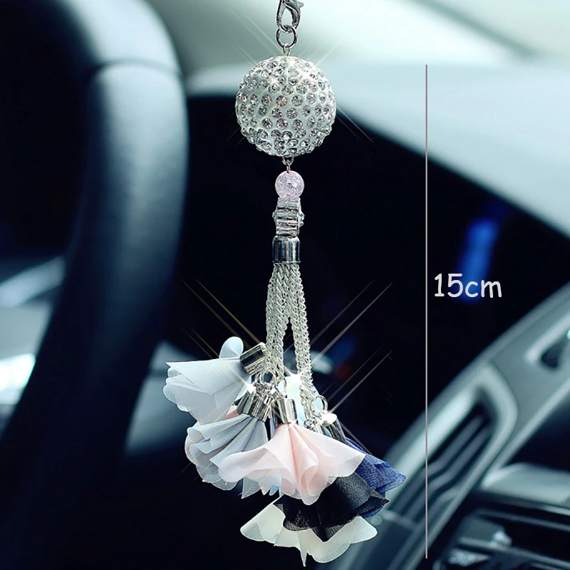 Bling Car Pendants Luxury Crystal Ball Car Mirror Suspension Auto Decor Car Ornaments Car Hanging Accessories For Girls Women
Bling Car Pendants Luxury Crystal Ball Car Mirror Suspension Auto Decor Car Ornaments Car Hanging Accessories For Girls Women