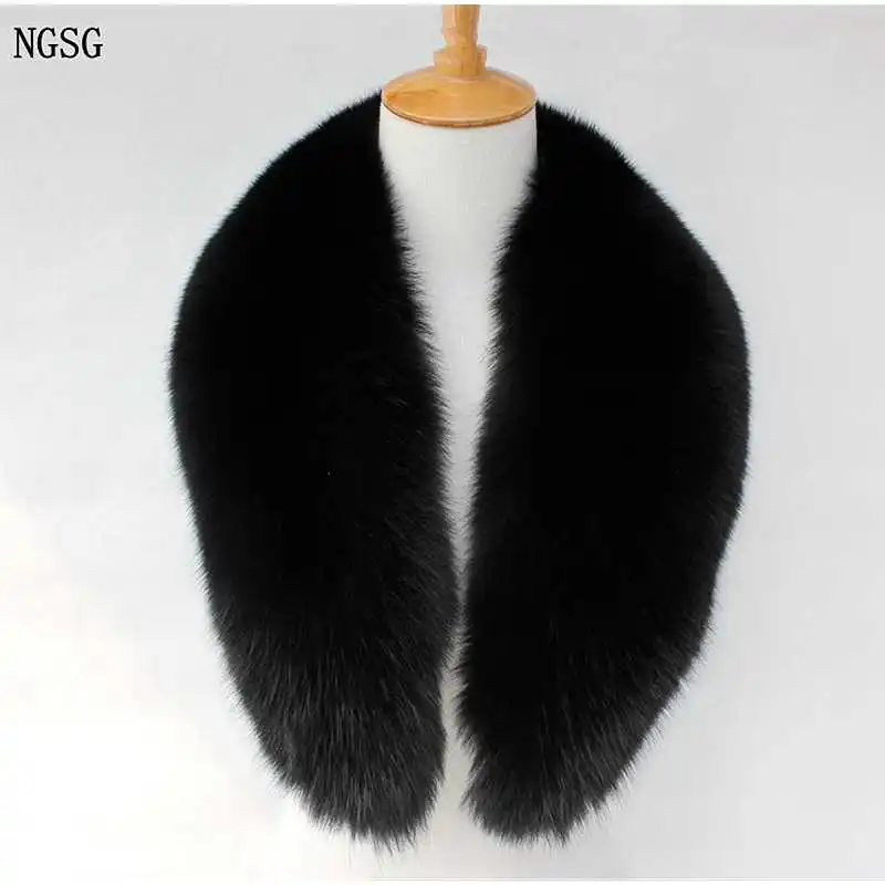 Unisex Real Fox Fur Collar Black 80-100CM Fluffy Genuine Natural Fur Scarf Winter Coat Overcoat Fox Collar Scarves Women Jacket
Unisex Real Fox Fur Collar Black 80-100CM Fluffy Genuine Natural Fur Scarf Winter Coat Overcoat Fox Collar Scarves Women Jacket