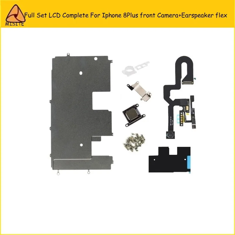 10PCS/LOT Full Set LCD Complete Small Parts for Iphone 8plus 8p Front Camera Flex+Earspeaker Flex+Backplate Flex Cable
10PCS/LOT Full Set LCD Complete Small Parts for Iphone 8plus 8p Front Camera Flex+Earspeaker Flex+Backplate Flex Cable