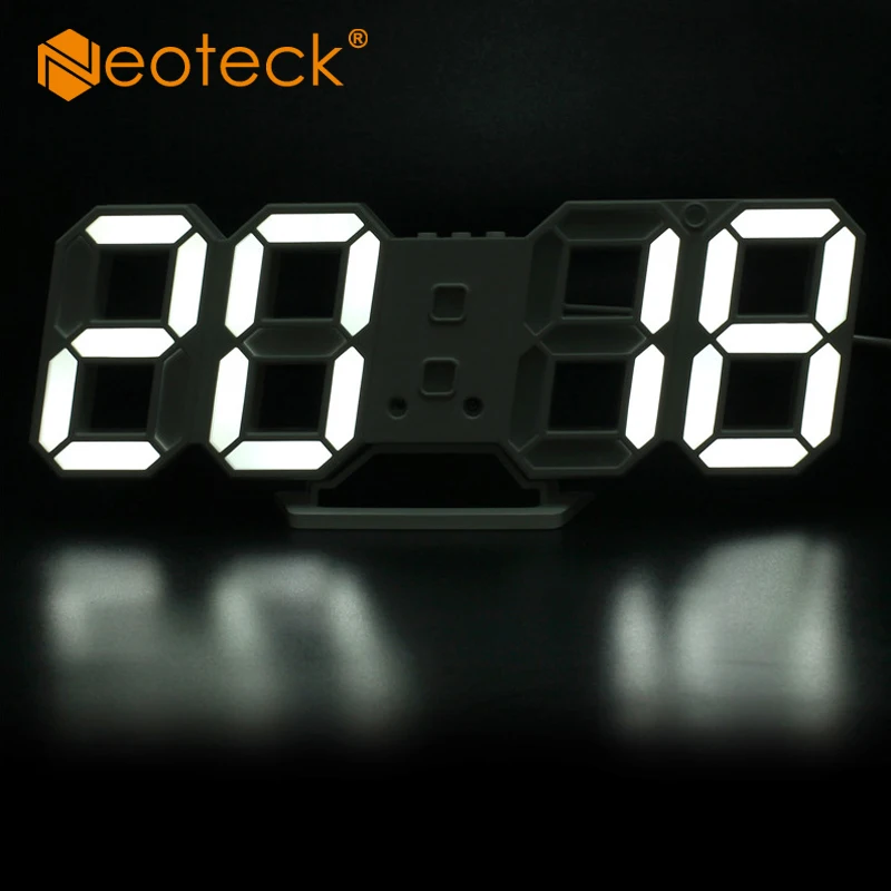 Neoteck 3D LED настенные часы Современный цифровой Настольный будильник ночник с часами для дома гостиной офиса 24 или 12 часов
Neoteck 3D LED настенные часы Современный цифровой Настольный будильник ночник с часами для дома гостиной офиса 24 или 12 часов