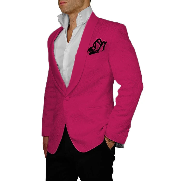 Groomsmen Pattern Groom Tuxedos Shawl Hot Pink Lapel Men Suits 2 Pieces Wedding Best Man Bridegroom ( Jacket+Pants+Tie ) C590
Groomsmen Pattern Groom Tuxedos Shawl Hot Pink Lapel Men Suits 2 Pieces Wedding Best Man Bridegroom ( Jacket+Pants+Tie ) C590