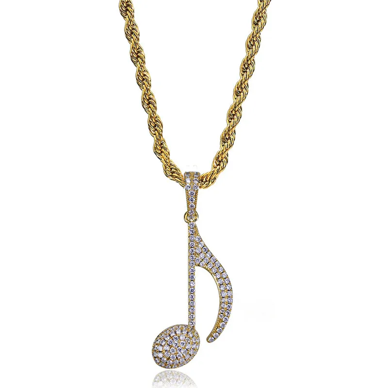 OMYFUN Factory Sell Musical Necklace Hiphop Men Jewelry 3A CZ Iced Pave Personalized Pendants & Necklaces Gold Color Accessory
OMYFUN Factory Sell Musical Necklace Hiphop Men Jewelry 3A CZ Iced Pave Personalized Pendants & Necklaces Gold Color Accessory