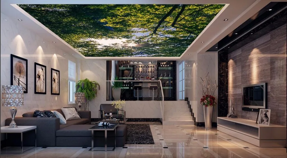 Custom photo 3d ceiling murals wallpaper home decor painting Green and fresh forest sky 3d wall murals wallpaper for living room
Custom photo 3d ceiling murals wallpaper home decor painting Green and fresh forest sky 3d wall murals wallpaper for living room