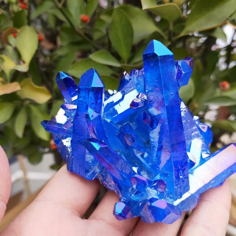 180g quartz natural blue aura angel crystal cluster Gemstone vug Specimen reki Healing
180g quartz natural blue aura angel crystal cluster Gemstone vug Specimen reki Healing