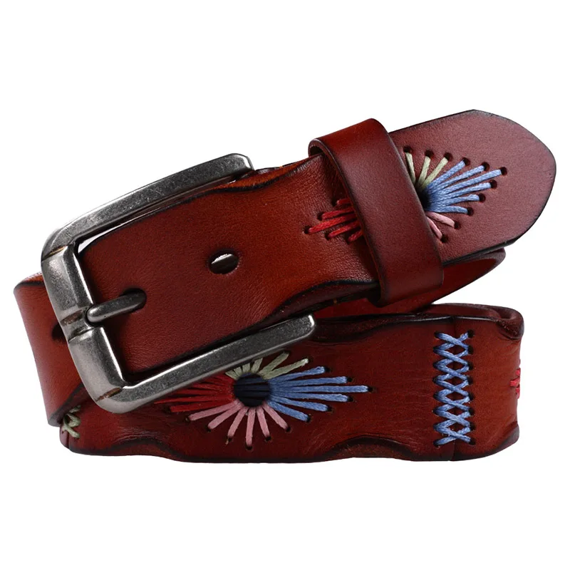 2017 Top Quality Strap Belts Fashion Genuine Leather Belt Woman Vintage Floral Carved Cowskin Belts Womens Riemen Voor Vrouwen
2017 Top Quality Strap Belts Fashion Genuine Leather Belt Woman Vintage Floral Carved Cowskin Belts Womens Riemen Voor Vrouwen