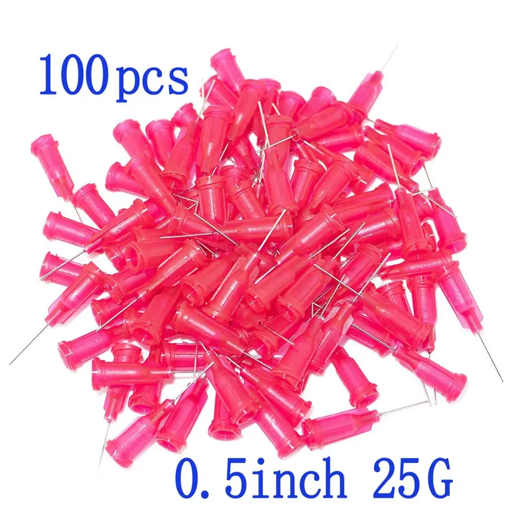 100pcs, Dispensing Needles Syringe Needle 25G x 0.5" (0.5inch Length) Blunt Tip With Luer Lock 25Ga For Mixing Many Liquid
100pcs, Dispensing Needles Syringe Needle 25G x 0.5" (0.5inch Length) Blunt Tip With Luer Lock 25Ga For Mixing Many Liquid
