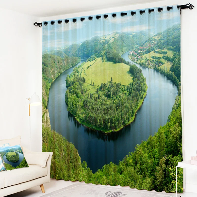 New Style Outdoor Nature Landscape Printing 3D High-precision Shade Curtain For Blackout Living Room or Hotel Drapes Cortians
New Style Outdoor Nature Landscape Printing 3D High-precision Shade Curtain For Blackout Living Room or Hotel Drapes Cortians